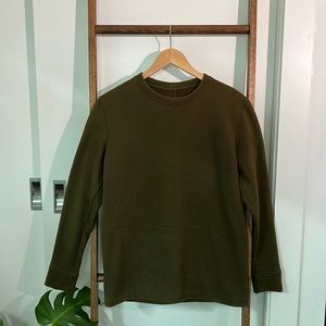 Lululemon Yes Fleece Pullover Fatigue Green